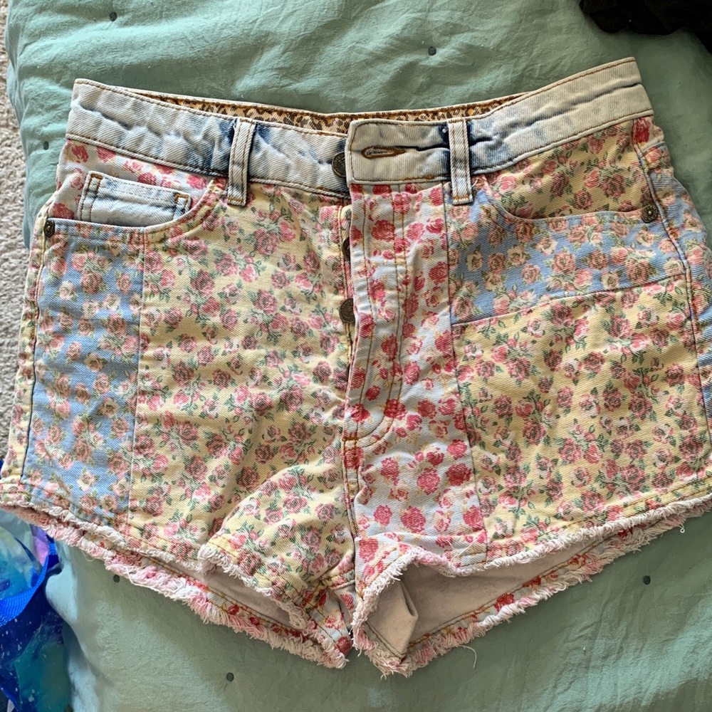 Farm Rio Floral Denim Women's Shorts